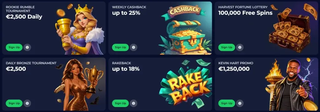 An overview of current promotional offers and tournaments on the NineWin United Kingdom platform.